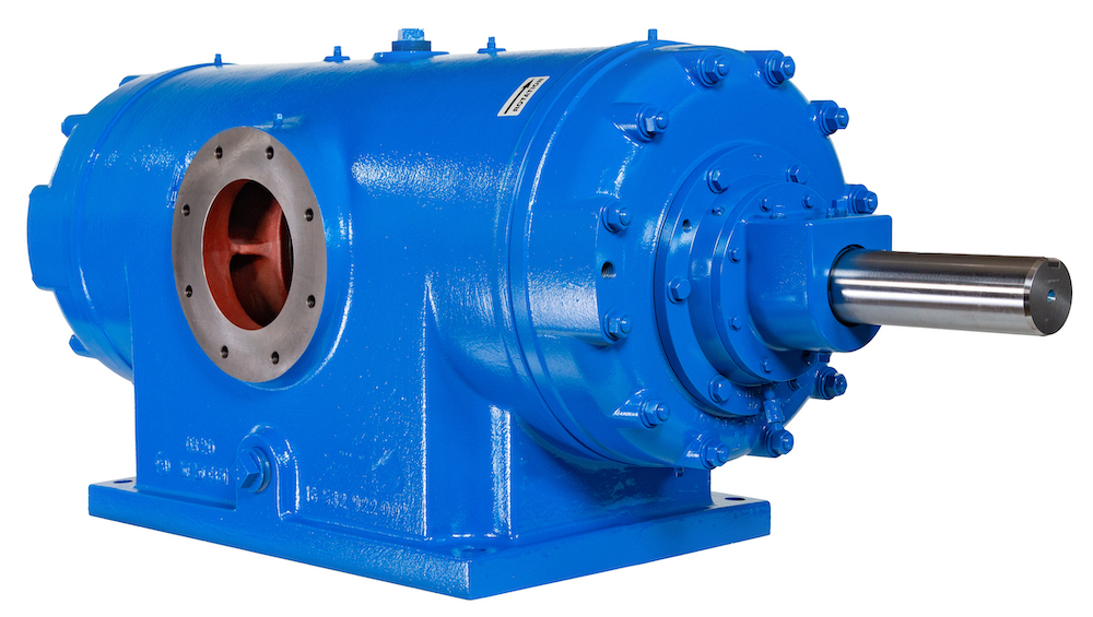 Ro-Flo's low pressure rotary sliding vane gas compressor